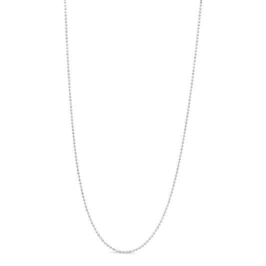 925 Sterling Silver Ball Bead Chain Necklace