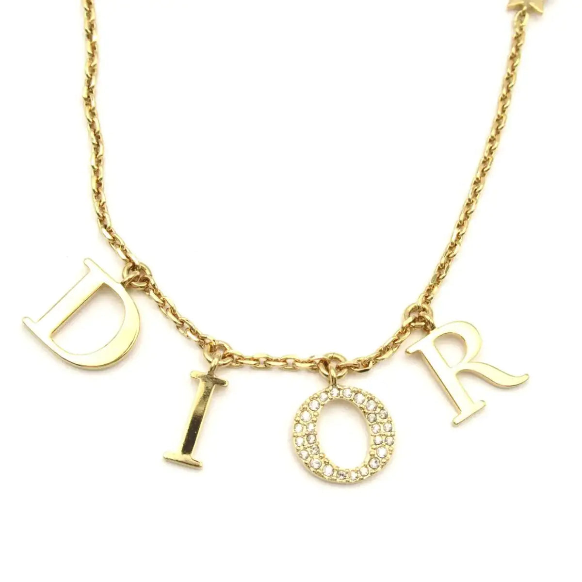 Gold D Necklace