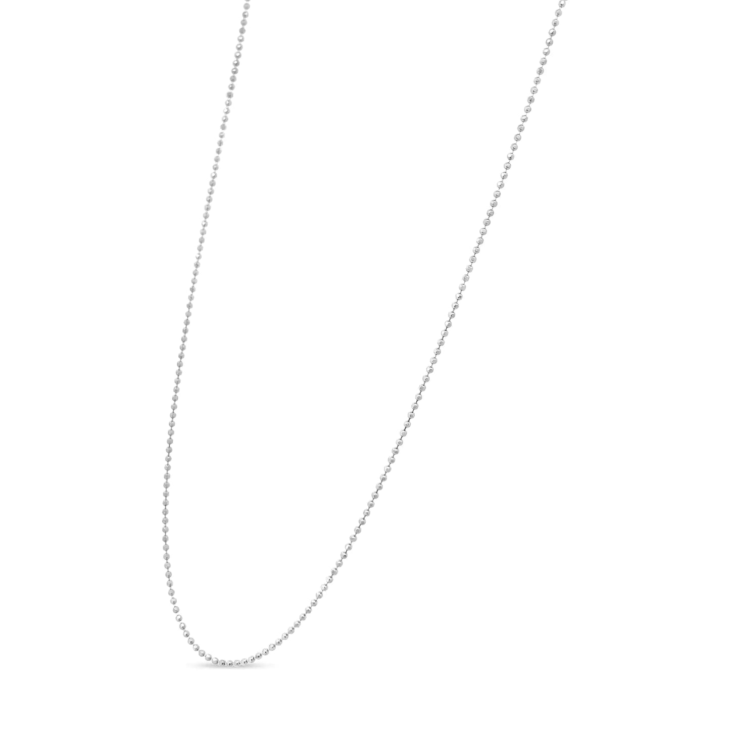 925 Sterling Silver Ball Bead Chain Necklace