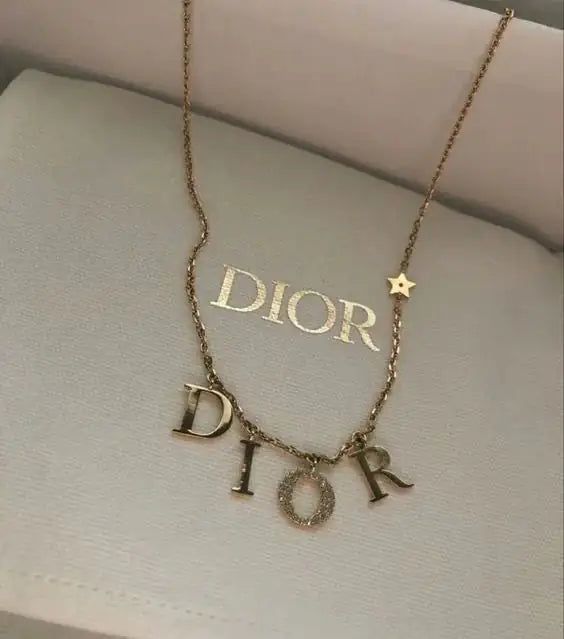 Gold D Necklace